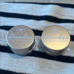 Set of 2 Paradise High Pigmentation Eyeshadow Set. Gold & Pink